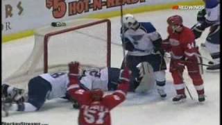 seems some blues fans think this is a kicked in goal? (blues-wings_03/24/10)