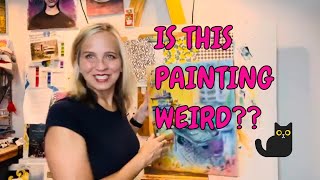 Discover the Funny Twist in My Retro Painting!