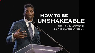 Benjamin Watson's Unshakeable Advice for Graduates
