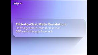 Click-to-Chat Meta Revolution: How to generate leads for less than 0.50 cents through Facebook