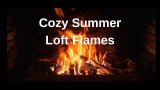 🔥Cozy Summer Loft Flames – Peaceful Instrumental Music for Study & Unwind#Cat & Vinyl