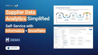 Supplier Data Analytics Simplified — Self-Service with Informatica + Snowflake