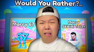 WHATEVER WE CHOOSE WILL COME TRUE?!! Roblox Would You Rather But It Happens