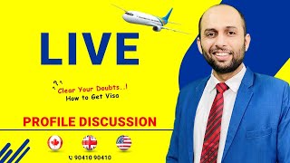 UK STUDENT VISA LIVE PROFILE DISCUSSION SHOW|UK SPOUSE VISA| CALL 90410-90410