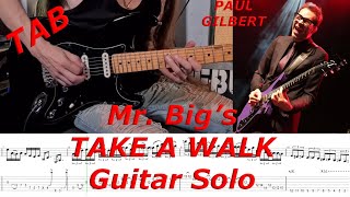 TAKE A WALK (MR. BIG) Guitar Solo - TRANSCRIBED
