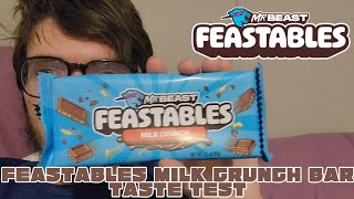 Feastables Milk Crunch Bar Taste Test