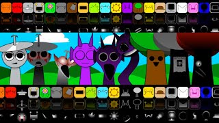 Incredibox Sprunki CLUKR Sprunki DURPLE And Sprunki MR TREE mix all in one