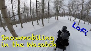 44 Minutes of Snowmobiling in the Wasatch - LoFi Study Music