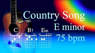 Country Song, backing track in E minor/G major, 75bpm. Play along & have fun!