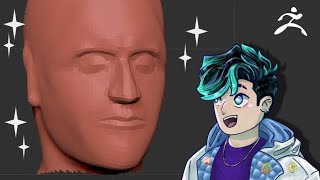 Face Sculpt in Zbrush!! [part 1] [Zbrush] [NO COMMENTARY]