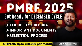 PMRF December 2025 Cycle | Eligibility | Selection Process | Important Documents #pmrf #fellowship