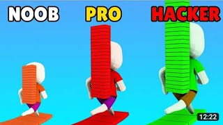 NOOB vs PRO vs Hacker Bridge Game... 💥🔥😎 #banty25gaming #khandeshigaming #bridgegame #bridge