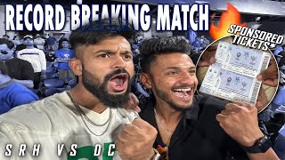 Watching The RECORD BREAKING Match with @Umang_Sethi😍||We got sponsored tickets🔥