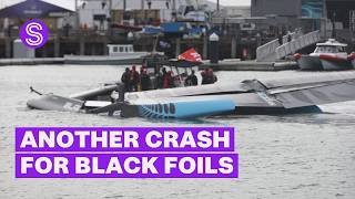 Two injured in major collision between Black Foils, France at SailGP Auckland | Stuff.co.nz