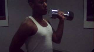 Ahmad working out
