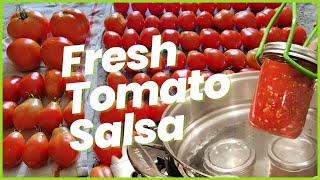 Fresh Garden Tomato Salsa | Water Bath Canning Step-by-step