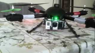 Gaui 500X mit GU-INS, GoPro Hero 3BE, FPV und Beleuchtung