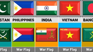 War Flags From Different Countries