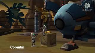 Ratchet falling off crate but it's a wii crash sound