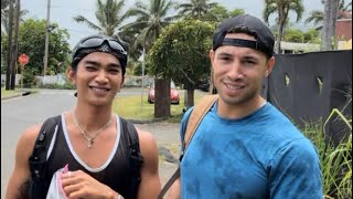 Justice proving he will do everything for bretman + harvesting fruits and winning award ❤️🤭