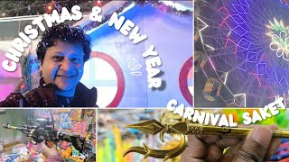 CHRISTMAS AND NEW YEAR CARNIVAL IN DELHI | MANALI JAISA SNOWFALL DELHI ME😍 #vlog #snow #carnival