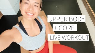 LIVE WORKOUT 4/24/20 - Upper Body and Core workout, no equipment | Dr. LA Thoma Gustin