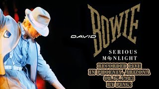DaViD BoWiE ~ SeRiOUS MooNLiGHT TouR ~ PHoENiX, AZ ~ 08.17.1983 ~