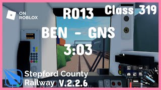 Speed Run | Roblox - Stepford County Railway V.2.2.6 : R013 BEN - GNS (Any%) #1 (3:03)