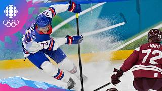 First 5 minutes: USA vs Latvia men's hockey game | Day 6 | Olympic Winter Games Milano Cortina 2026