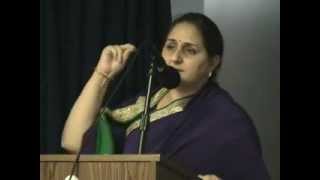 Mrs. Karuna Sarup Munshi at the Sathya Sai Baba Center of Flushing, NY (May 15, 2011)
