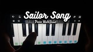Sailor Song - Gigi Perez (Easy Piano) | Walk Band Piano | PianiVerse Music 