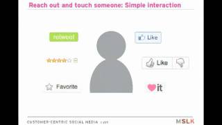 Customer-Centric Social Media for Fashion + Beauty -- Simple Interaction