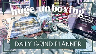 Unboxing a HUGE Haul from The Daily Grind Planner Winter Release