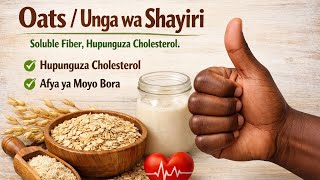 “Siri ya Oats Wengi Hawajui… Bakuli Moja Tu!”