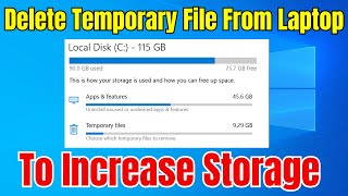 How To Delete Temporary Files in Window Laptop || EMK Tech Zone