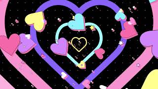 Valentine Hearts - Free Cartoon Background Loop