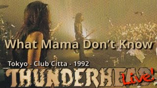 Thunderhead - What Mama Don't Know (Live) 1992 Tokyo Japan