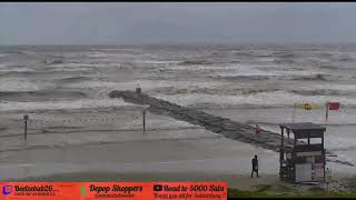 Hurricane Hanna Galveston, Texas - Hurricane Hanna 2020 - Hurricane Hanna Surf Cam  Galveston, TX