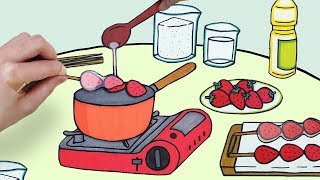 Strawberry TangHuru Make paper Stop Motion :: selfacoustic