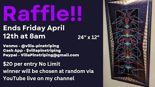 Pinstriping Art Raffle ends Friday 04-12-24