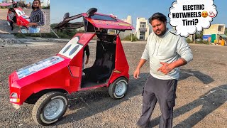 PALWAL के भाई ने बनादी SMALLEST ELECTRIC HOTWHEELS CAR 😎💯 - 4 Lakhs