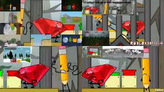 BFDI -Pencil ; "Of course you press it!" Sparta Remix Quadparison