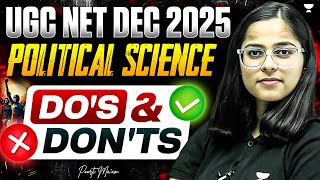 इन बातों को रखे ध्यान  | Exam Tips ✅ UGC NET Political Science Dec 2025 | By Poorti Ma’am