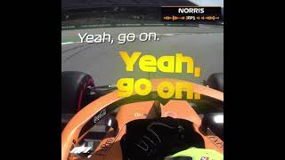 Lando Norris and Engineer interrupt each other... | F1 Radio