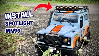 MN99 - Install Spotlights ติดไฟบนหลังคารถ RC Scale