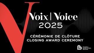 CMIM 2025 Voix | Voice - Cérémonie de clôture | Closing Award Ceremony