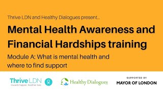 Mental Health Awareness Training for Frontline Staff: What is mental health & where to find support