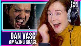 Metal Amazing Grace! Epic Brazilian Singer | Vocal Coach BREAKS DOWN Dan Vasc -  Metal Cover