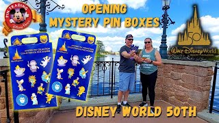 Opening Disney World 50th "MYSTERY PINS" | At EPCOT