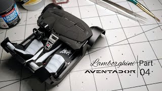 Building a model Lamborghini Aventador roadster (part 4) aoshima 1/24 scale